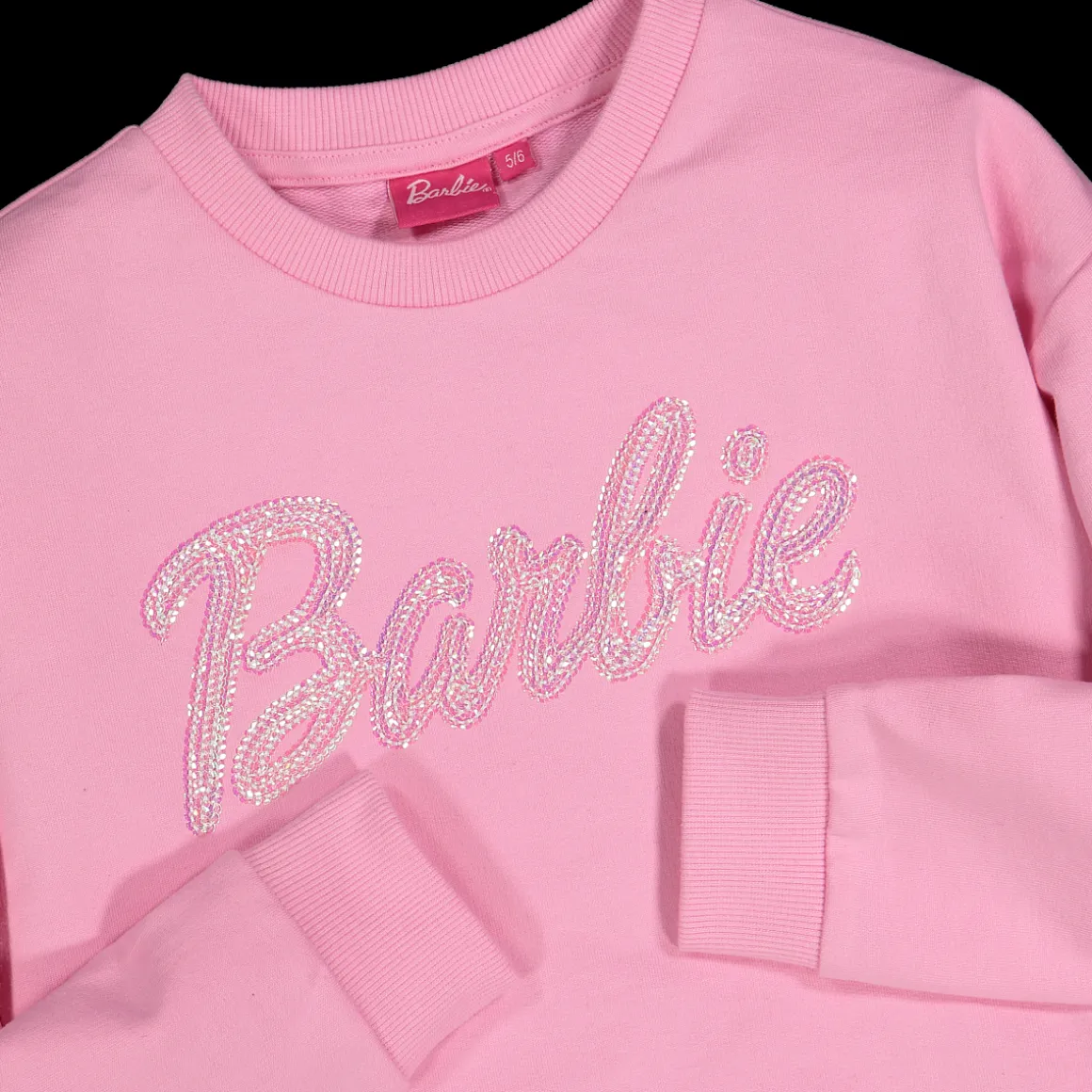 Felpa girocollo Barbie da bambina