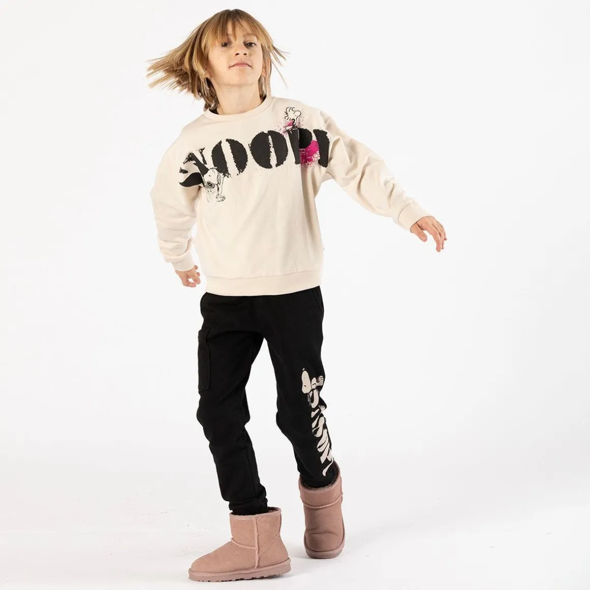 Felpa girocollo tema Peanuts per bambina