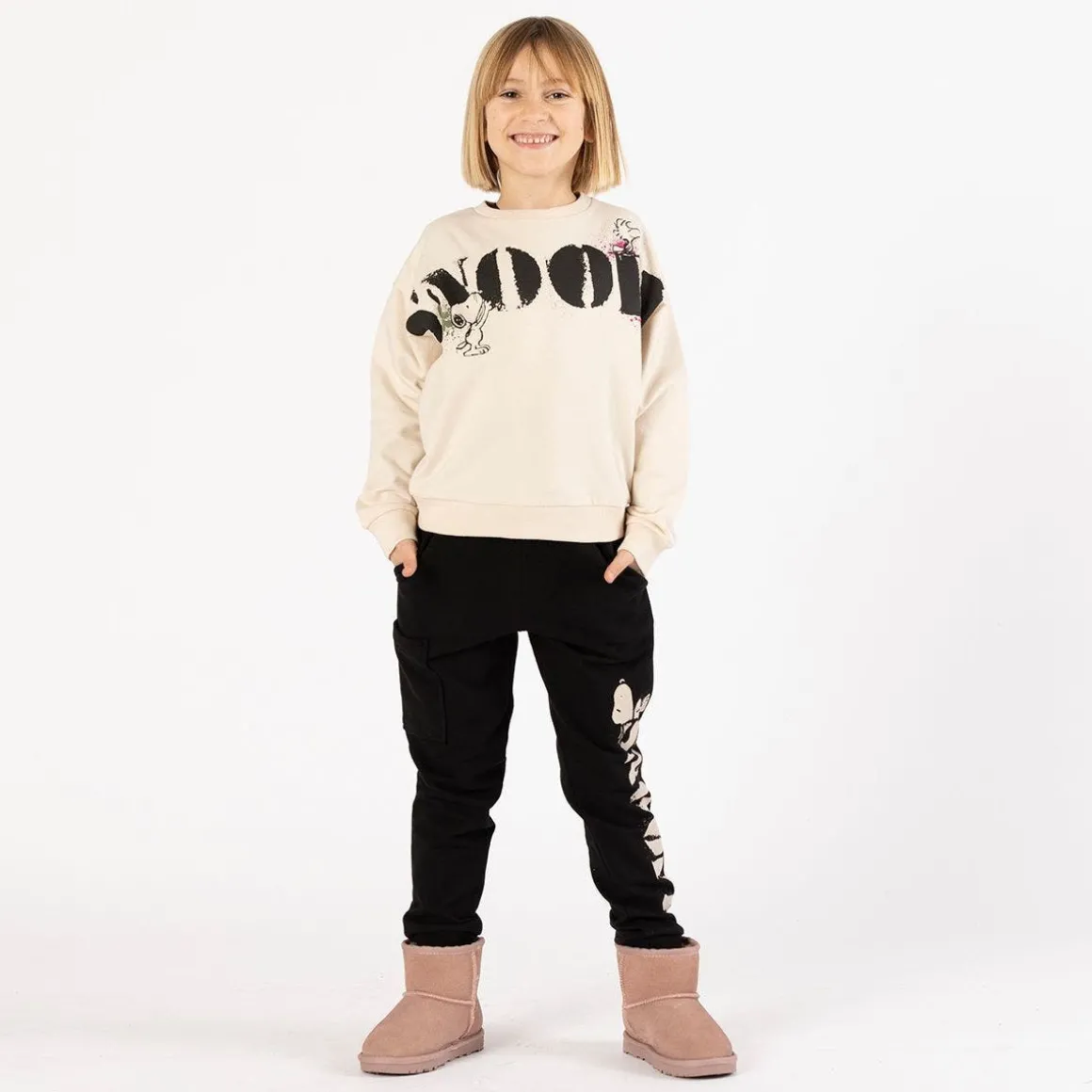 Felpa girocollo tema Peanuts per bambina
