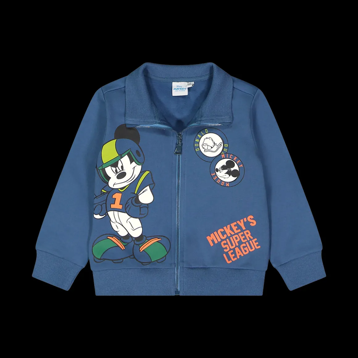 Felpa invernale da bambino con stampa Mickey Mouse