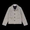 Giacca a camicia in misto lino per bambino