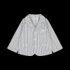 Giacca blazer in tessuto misto lino bambino