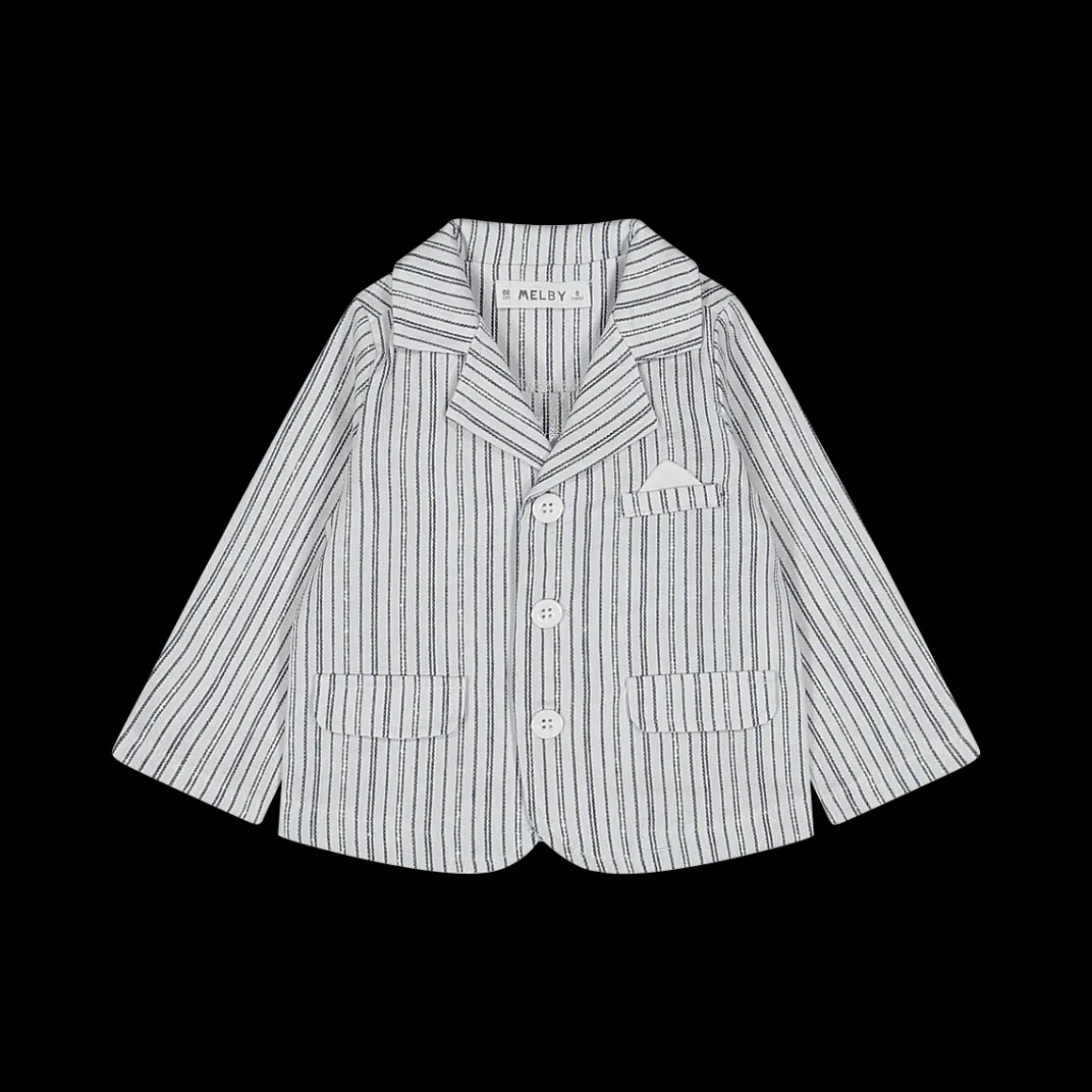 Giacca blazer in tessuto misto lino bambino