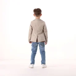 Giacca in punto Milano stampato per bambino