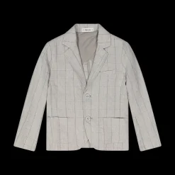 Giacca quadri grigio bambino