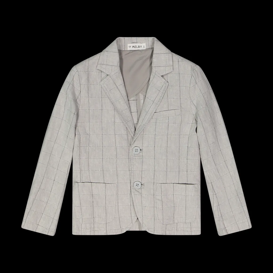 Giacca quadri grigio bambino