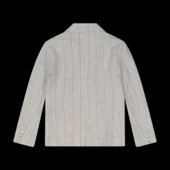 Giacca quadri grigio bambino