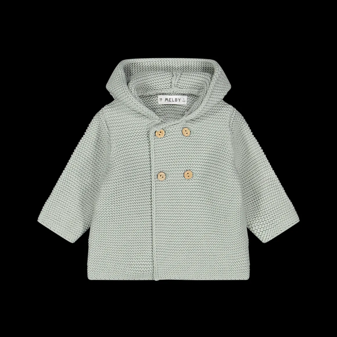 Giacca unisex newborn in tricot con cappuccio