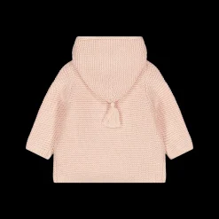 Giacca unisex newborn in tricot con cappuccio