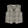Gilet a quadri da bambino