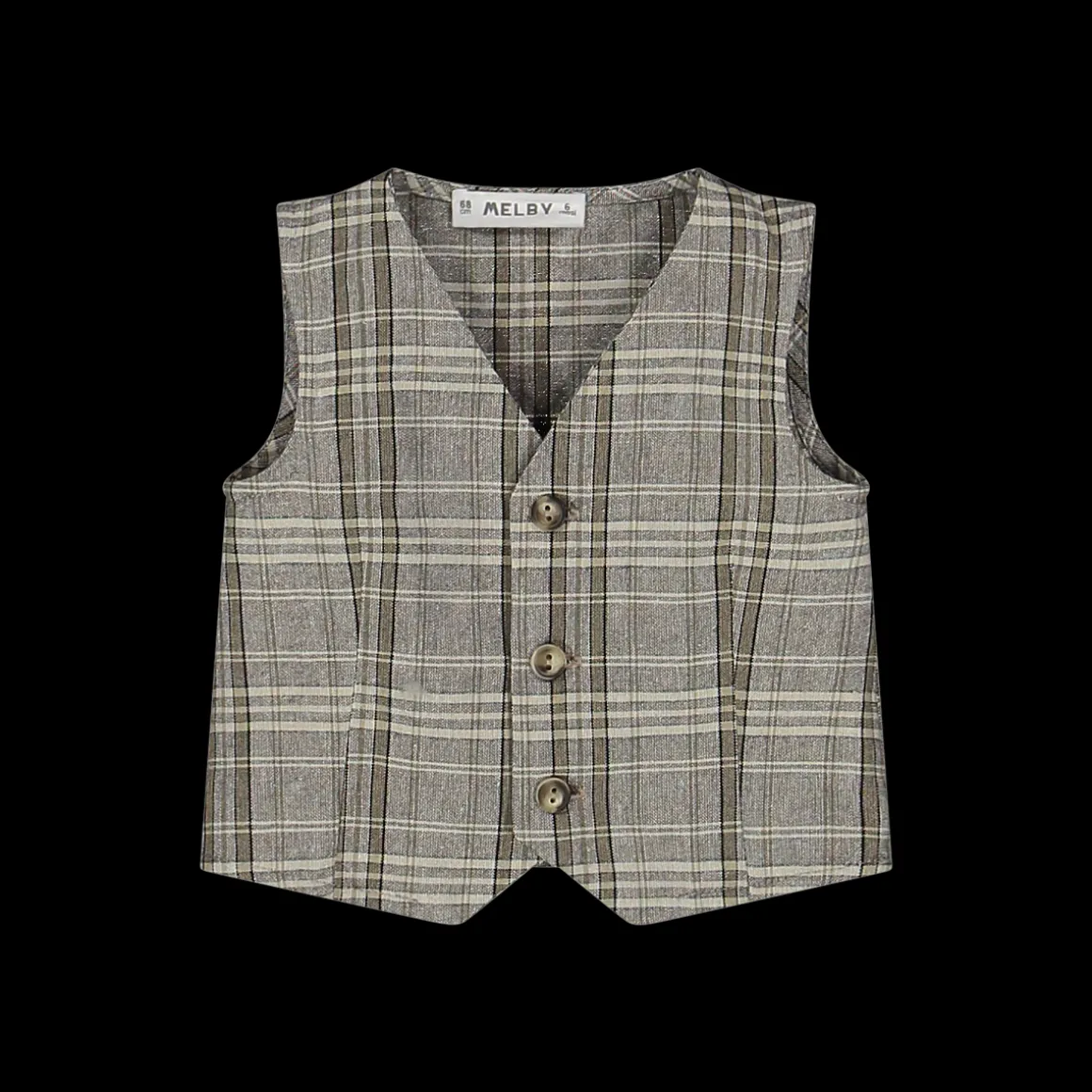 Gilet a quadri da bambino
