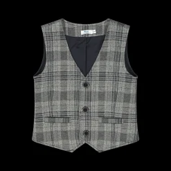 Gilet a quadri per bambino