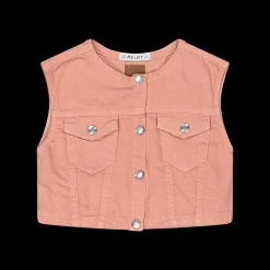 Gilet boxy per bambina