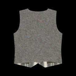 Gilet da bambino in tessuto rigato