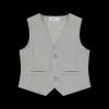 Gilet gessato per bambina