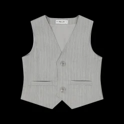 Gilet gessato per bambina