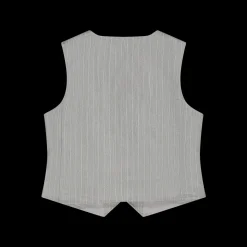 Gilet gessato per bambina