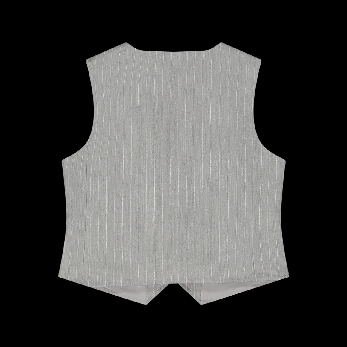 Gilet gessato per bambina
