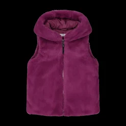 Gilet in ecopelliccia bambina