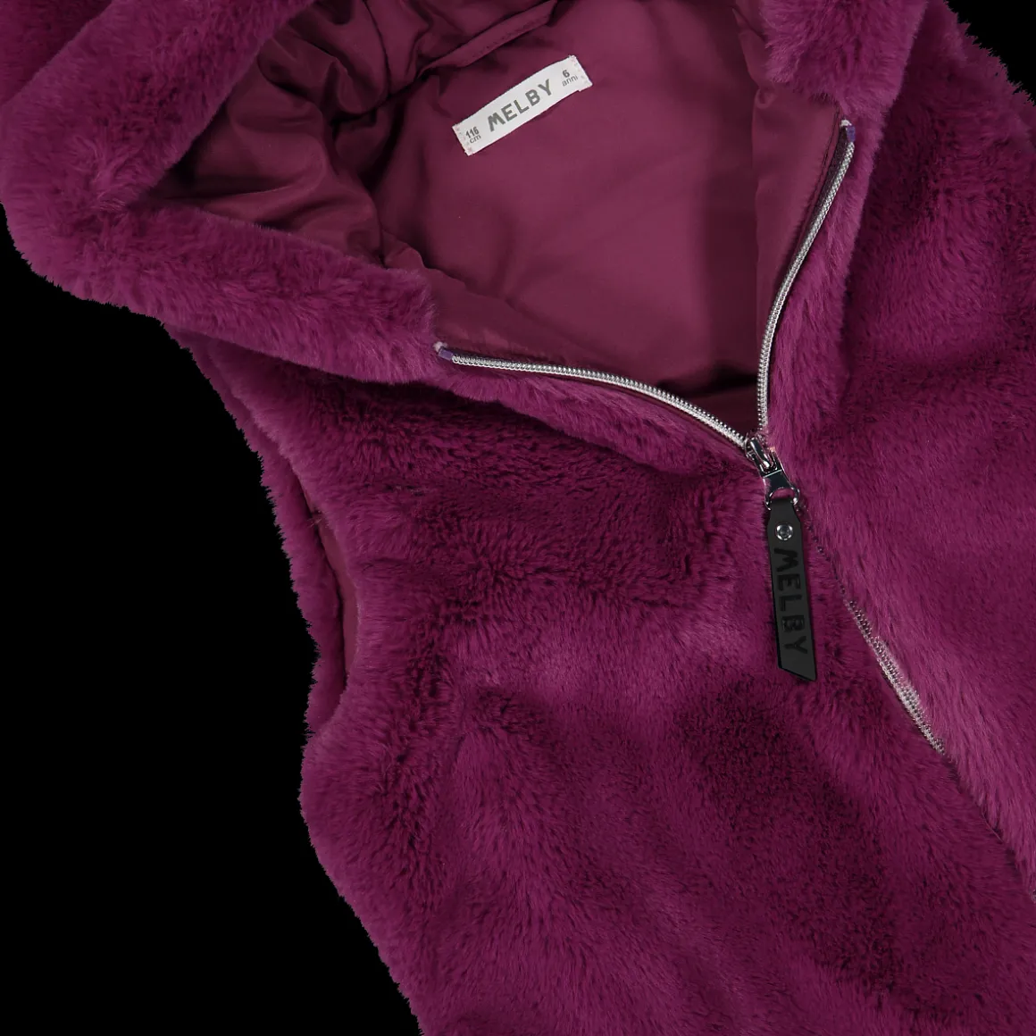 Gilet in ecopelliccia bambina