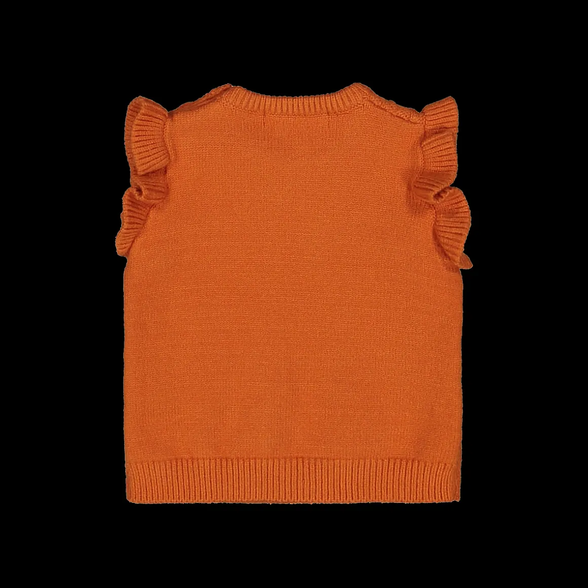 Gilet in tricot a trecce per bambina