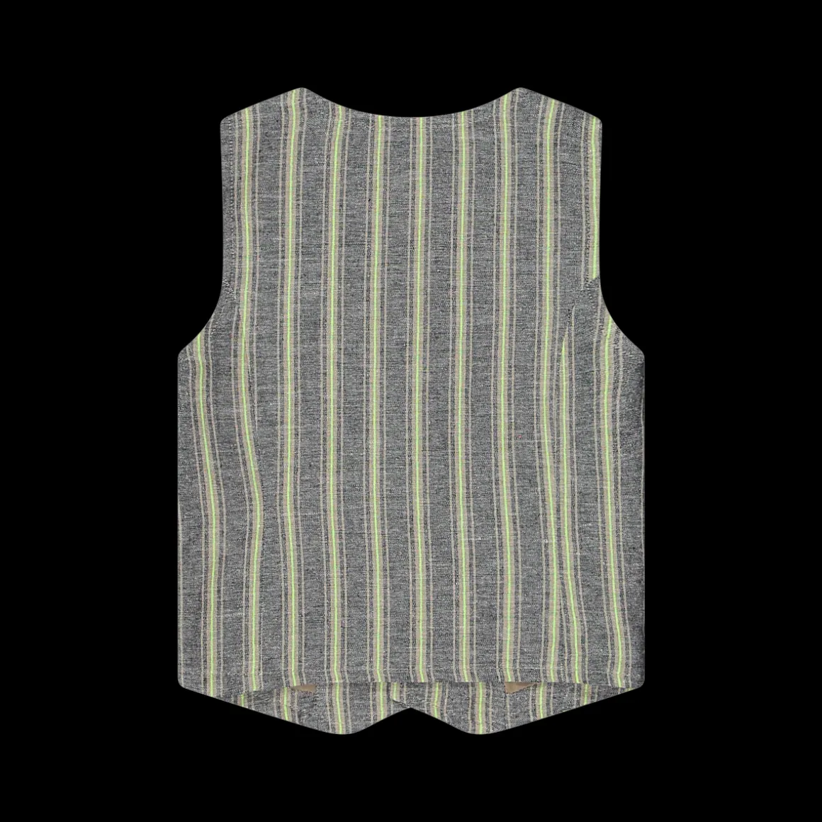 Gilet rigato bambino blu verde
