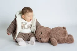 Giubbino con cappuccio in pelliccetta per neonato