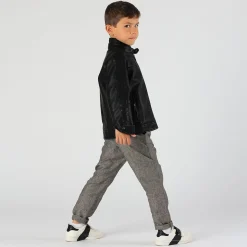 Giubbino in ecopelle da bambino