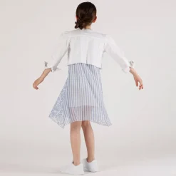 Giubbino in tessuto stretch da bambina
