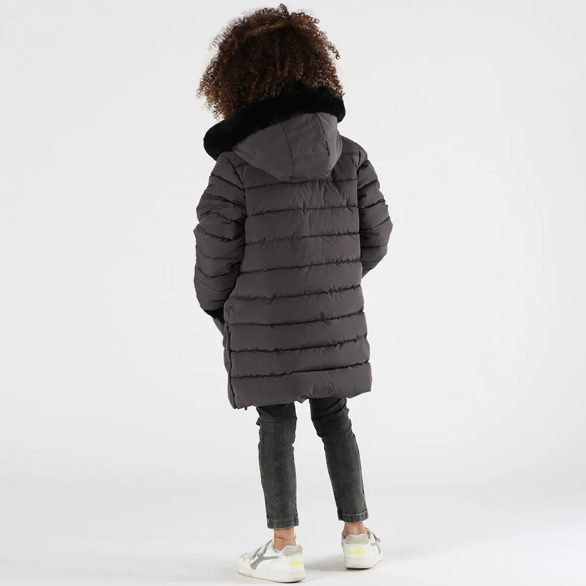 Giubbotto lungo imbottito bambina