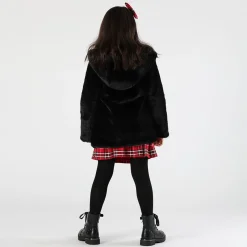 Gonna a piega in twill da bambina