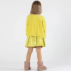 Gonna bambina in tessuto lamè