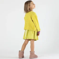 Gonna bambina in tessuto lamè