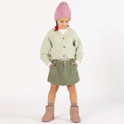 Gonna in gabardina per bambina