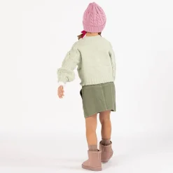 Gonna in gabardina per bambina