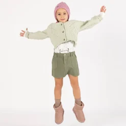 Gonna in gabardina per bambina