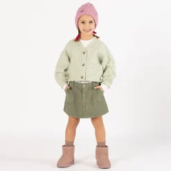 Gonna in gabardina per bambina
