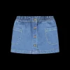Gonna in jeans leggero elasticizzato per neonata