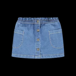 Gonna in jeans leggero elasticizzato per neonata