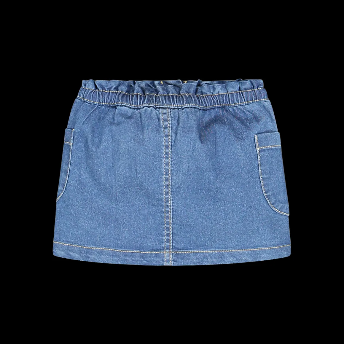 Gonna in jeans leggero elasticizzato per neonata