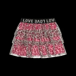 Gonna in tulle maculato per bambina