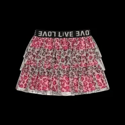 Gonna in tulle maculato per neonata