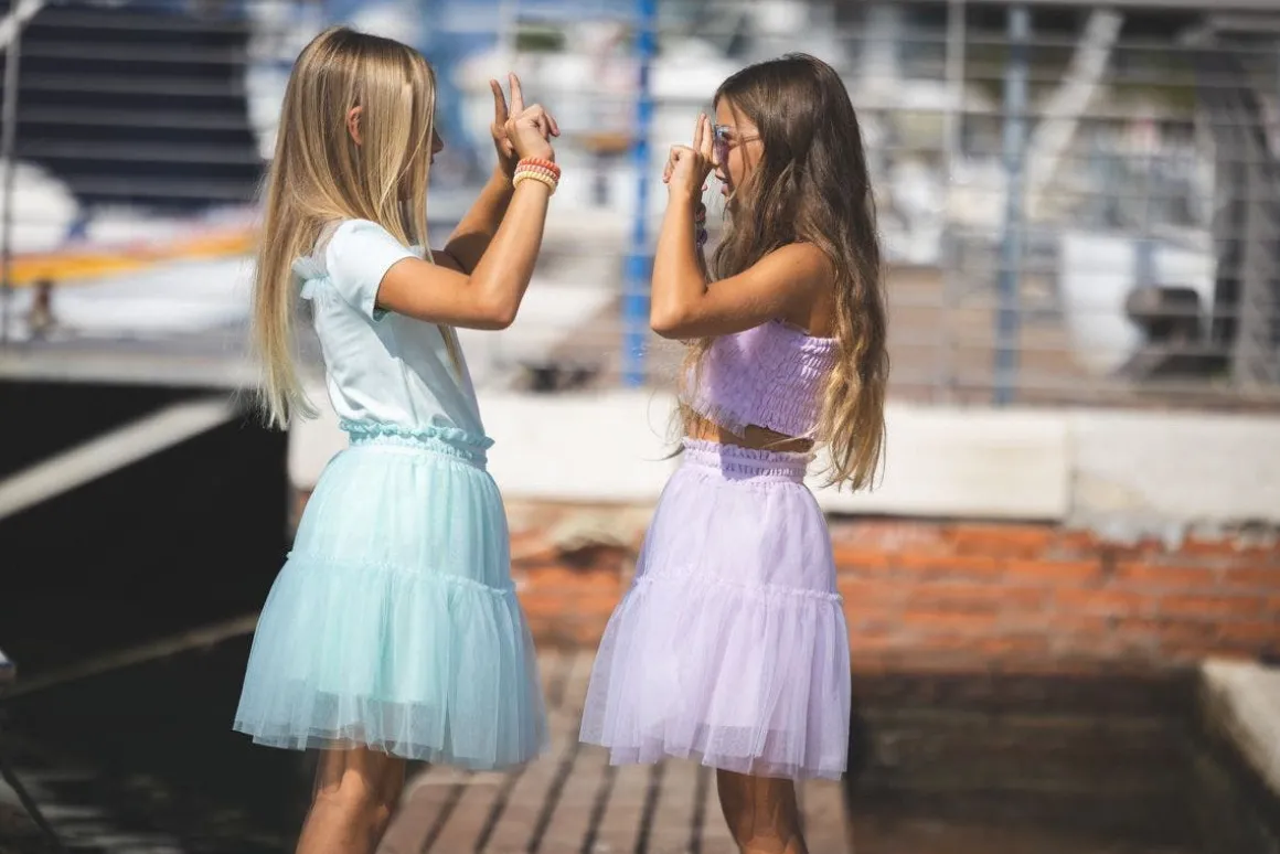 Gonna in tulle per bambina