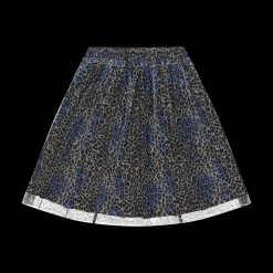 Gonna in tulle stampato per ragazza