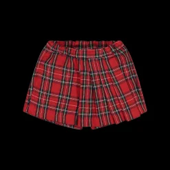 Gonna pantalone in fantasia scozzese da bambina