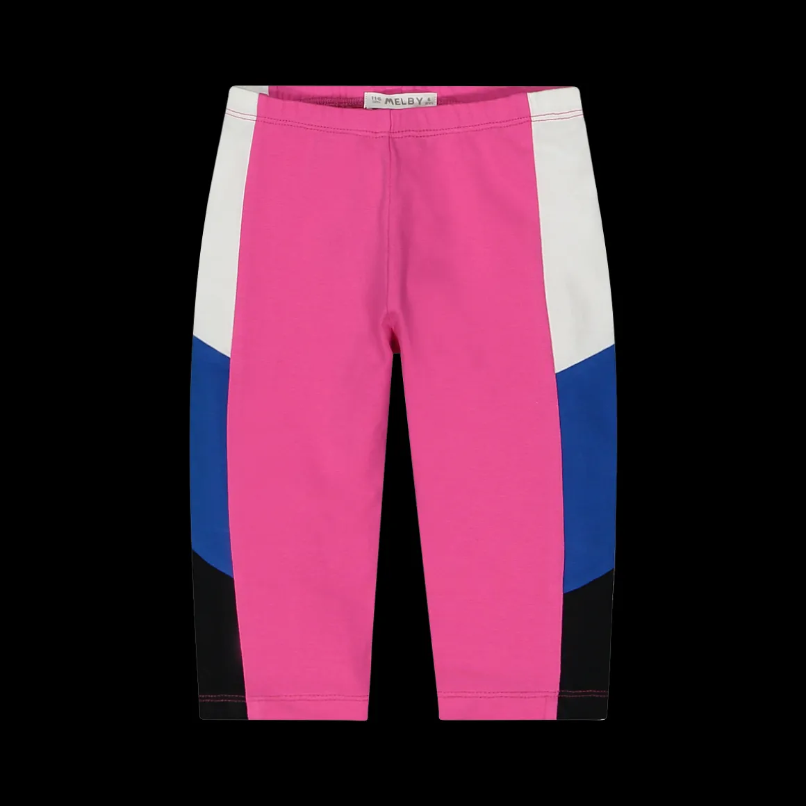 Leggings 3/4 con inserti in contrasto colore da bambina