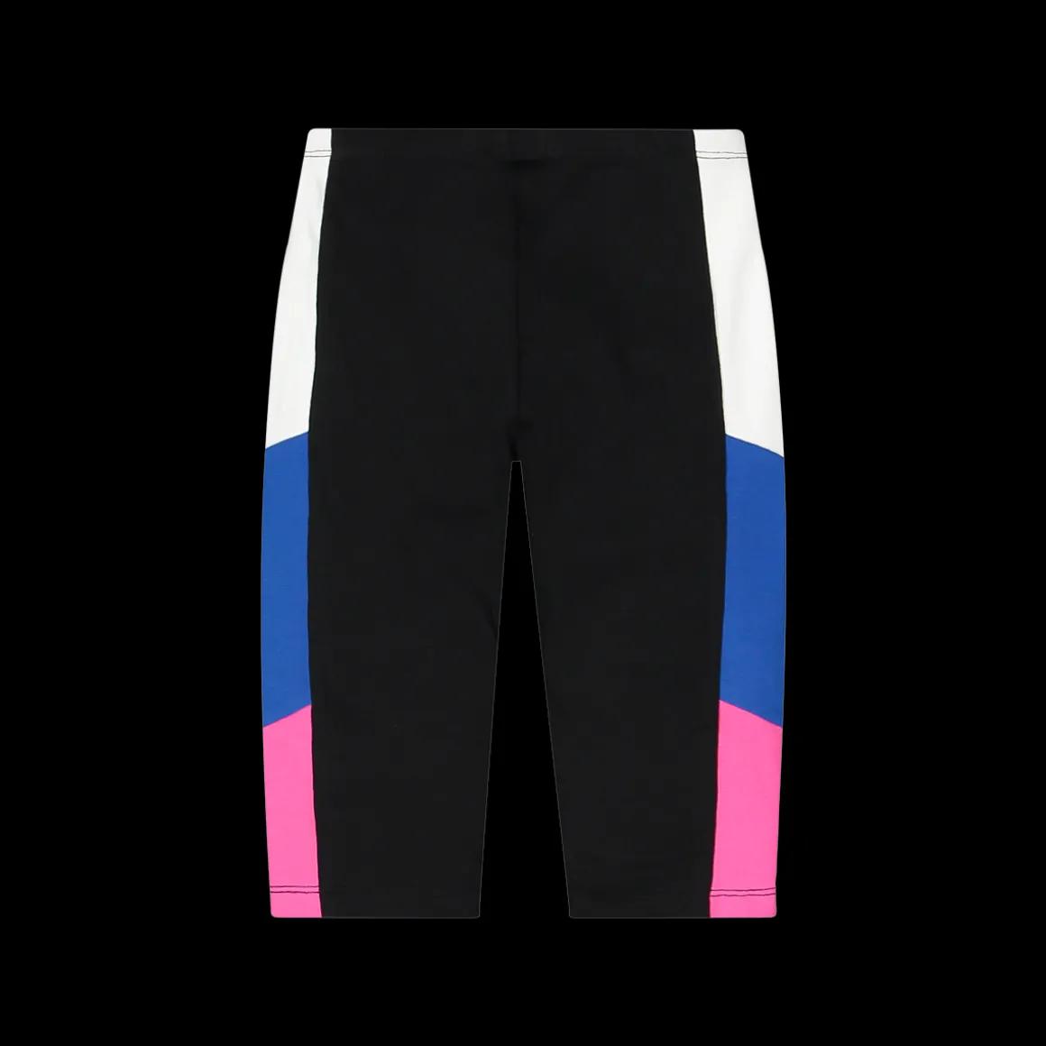 Leggings 3/4 con inserti in contrasto colore da bambina