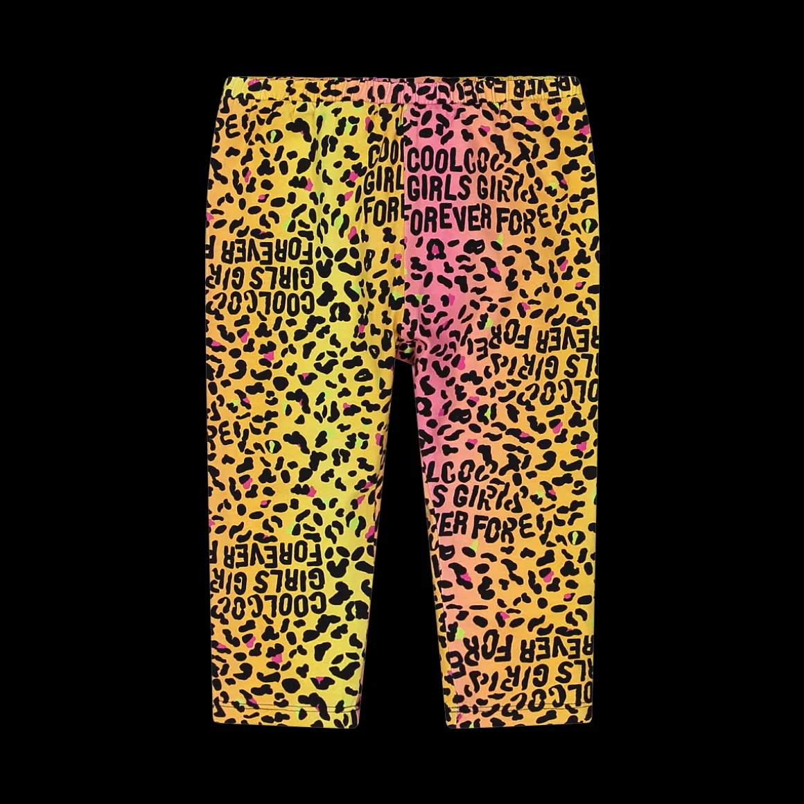 Leggings 3/4 con stampa animalier da bambina