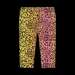 Leggings 3/4 con stampa animalier da bambina