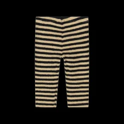 Leggings a righe in cotone riciclato da bambina